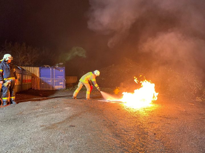 Gruppenübung Brandbekämpfung